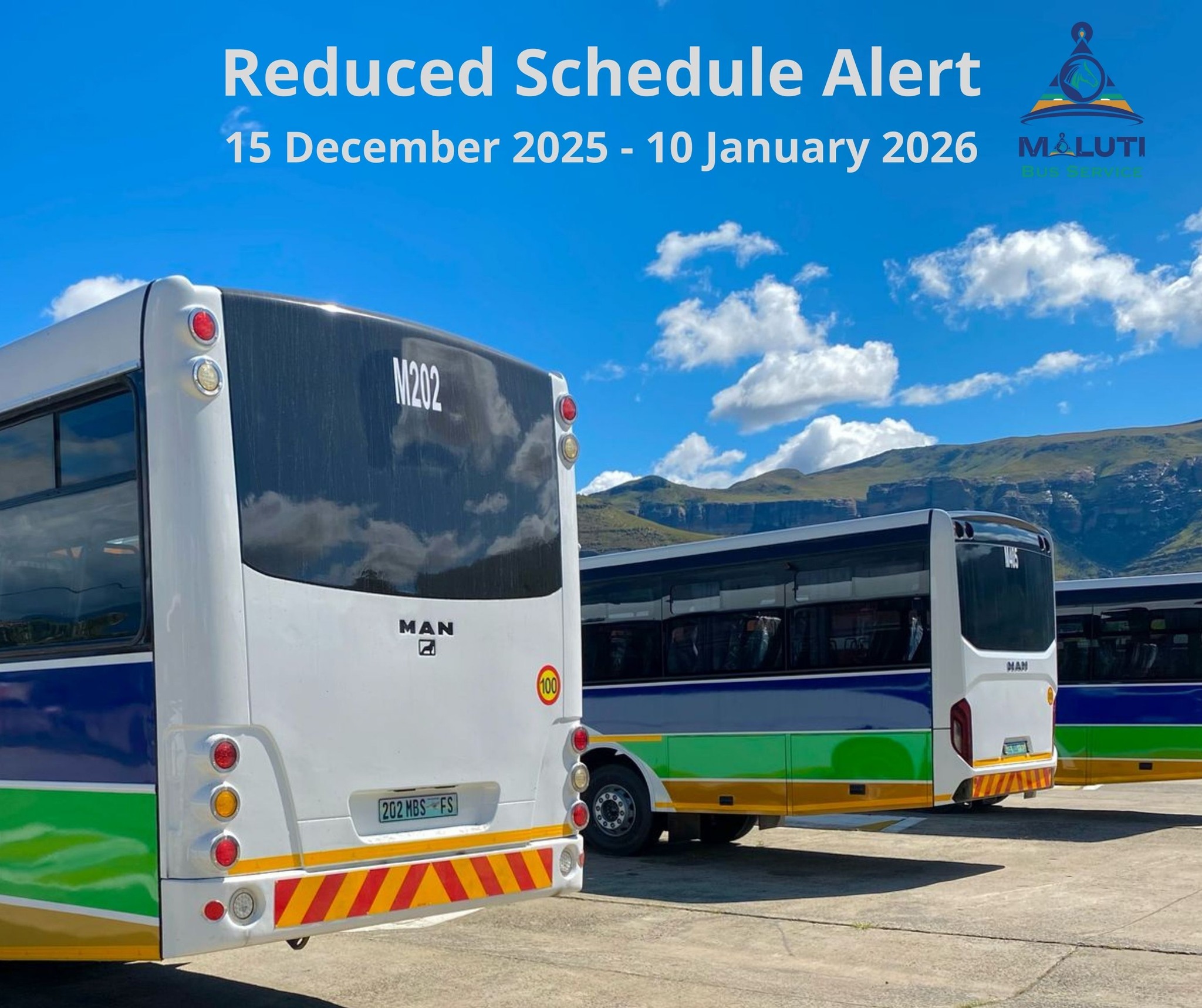 📅🚌 Festive Schedule Timeline: What... - Maluti Bus Service | Facebook