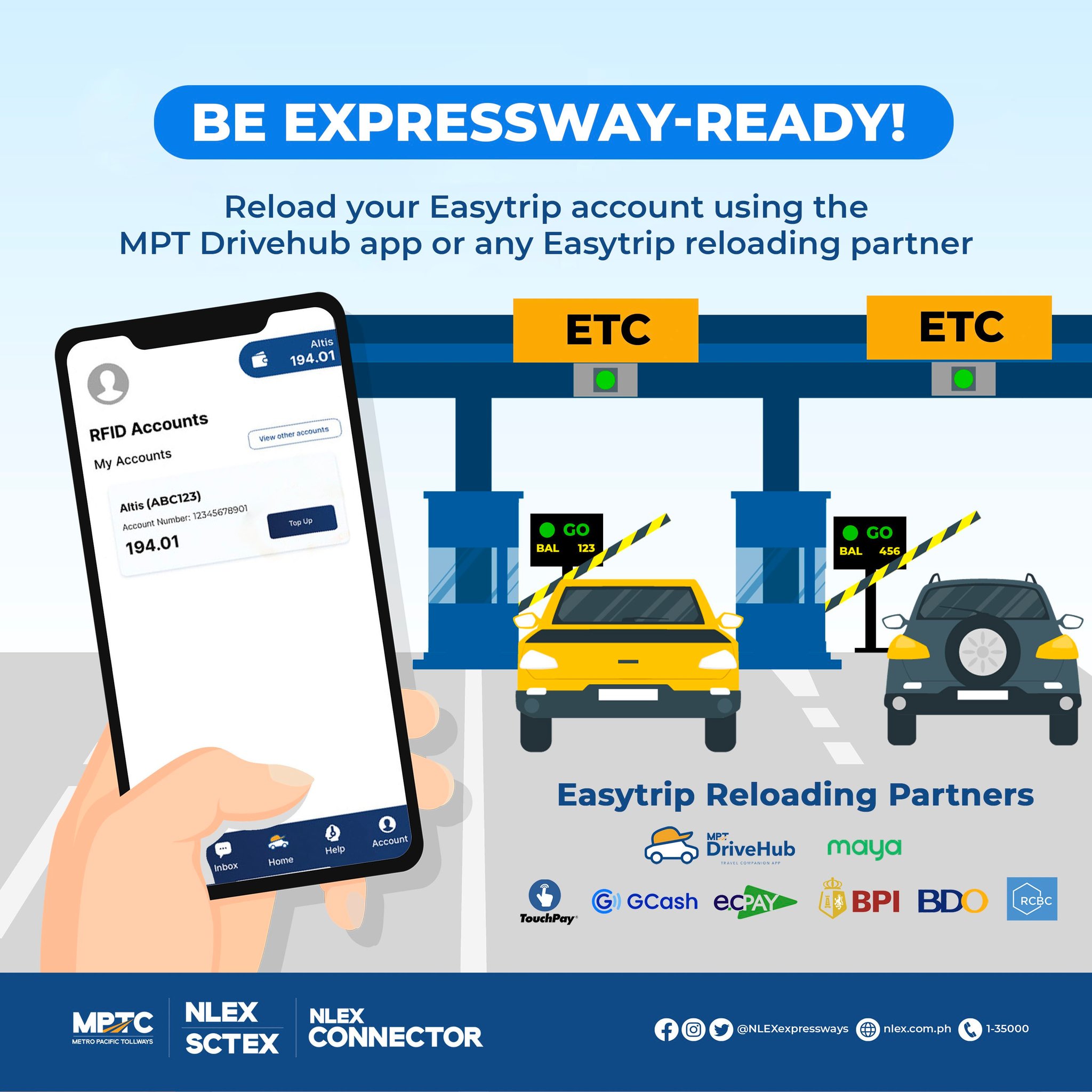 NLEX - BE EXPRESSWAY-READY! Maintain sufficient balance in your RFID ...