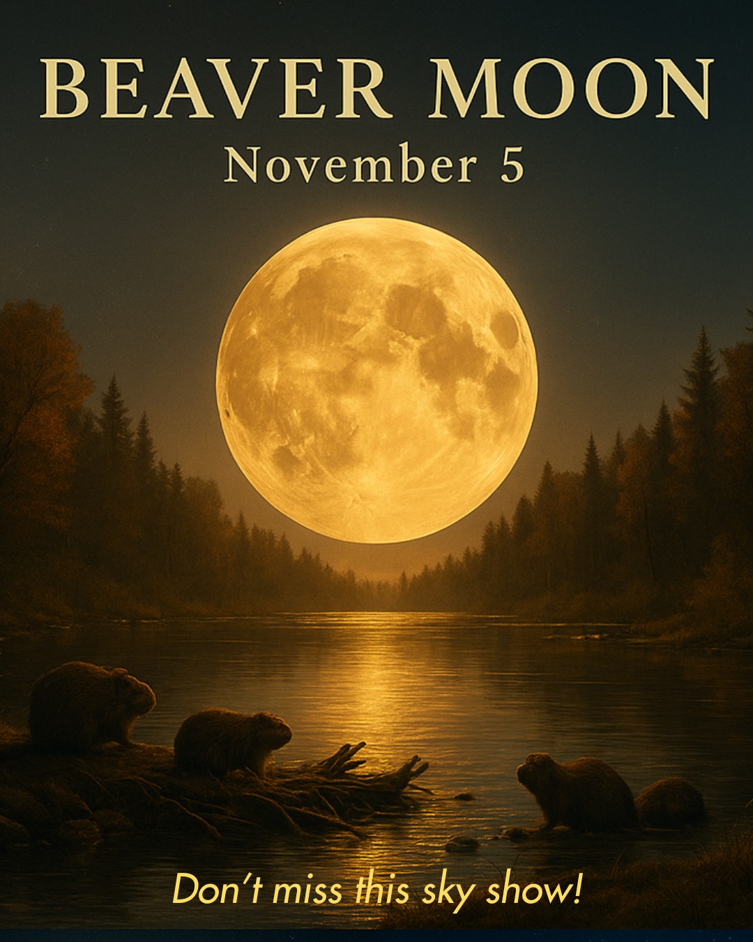 Beautiful - 🌕 SUPER BEAVER MOON IS COMING! 🦫 Get ready for one of ...