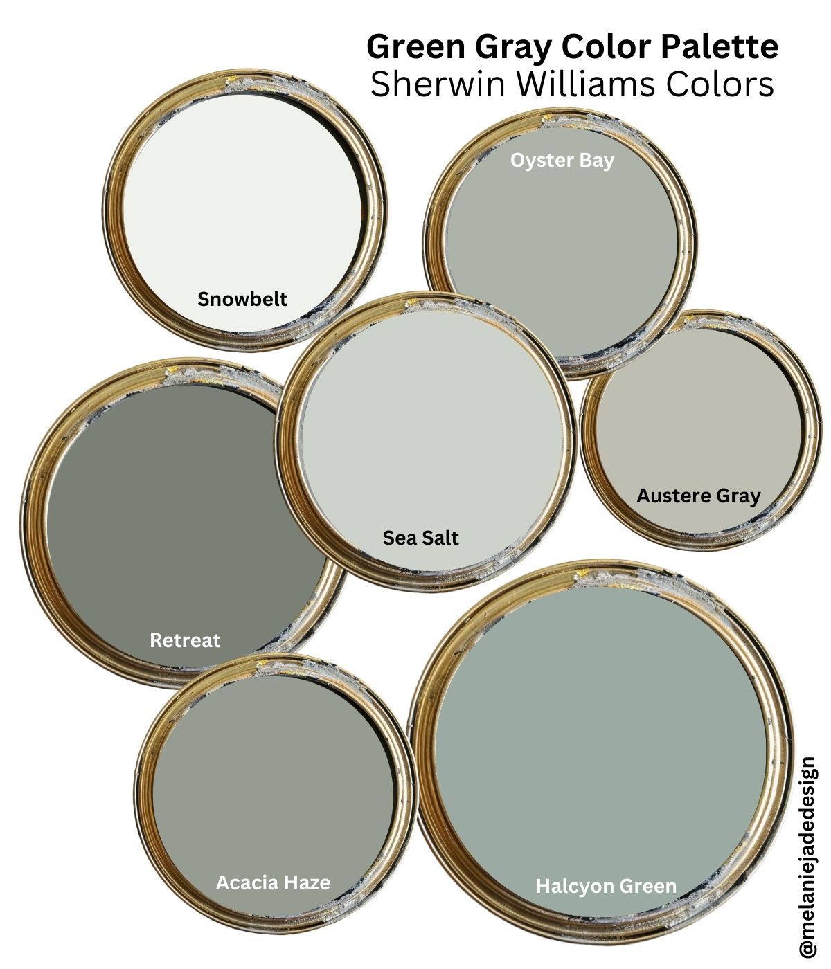 Melanie - A green-gray color palette. This combines soothing, nature ...