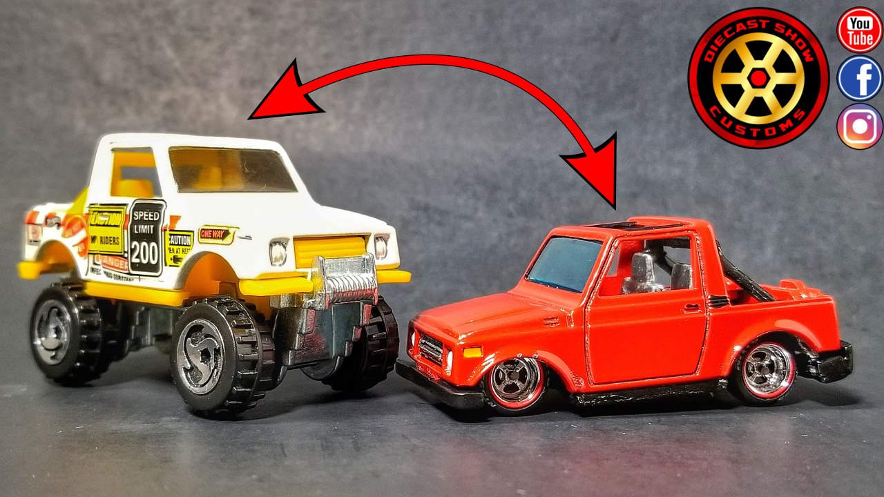 Custom Hot Wheels 1996 Street Roader Suzuki Samurai