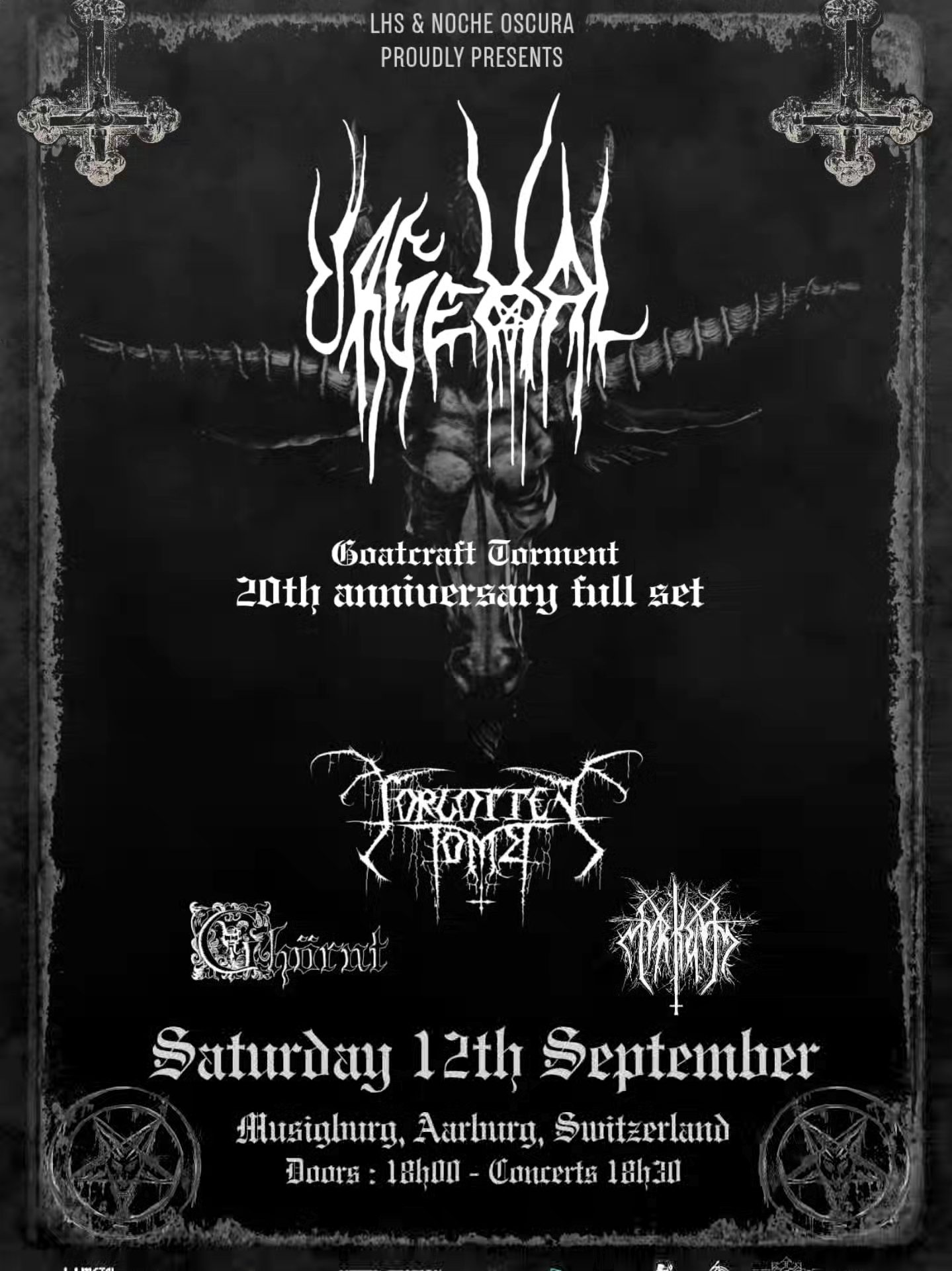 Myrkvid - We are very fuckin' proud to share the stage with Urgehal ...
