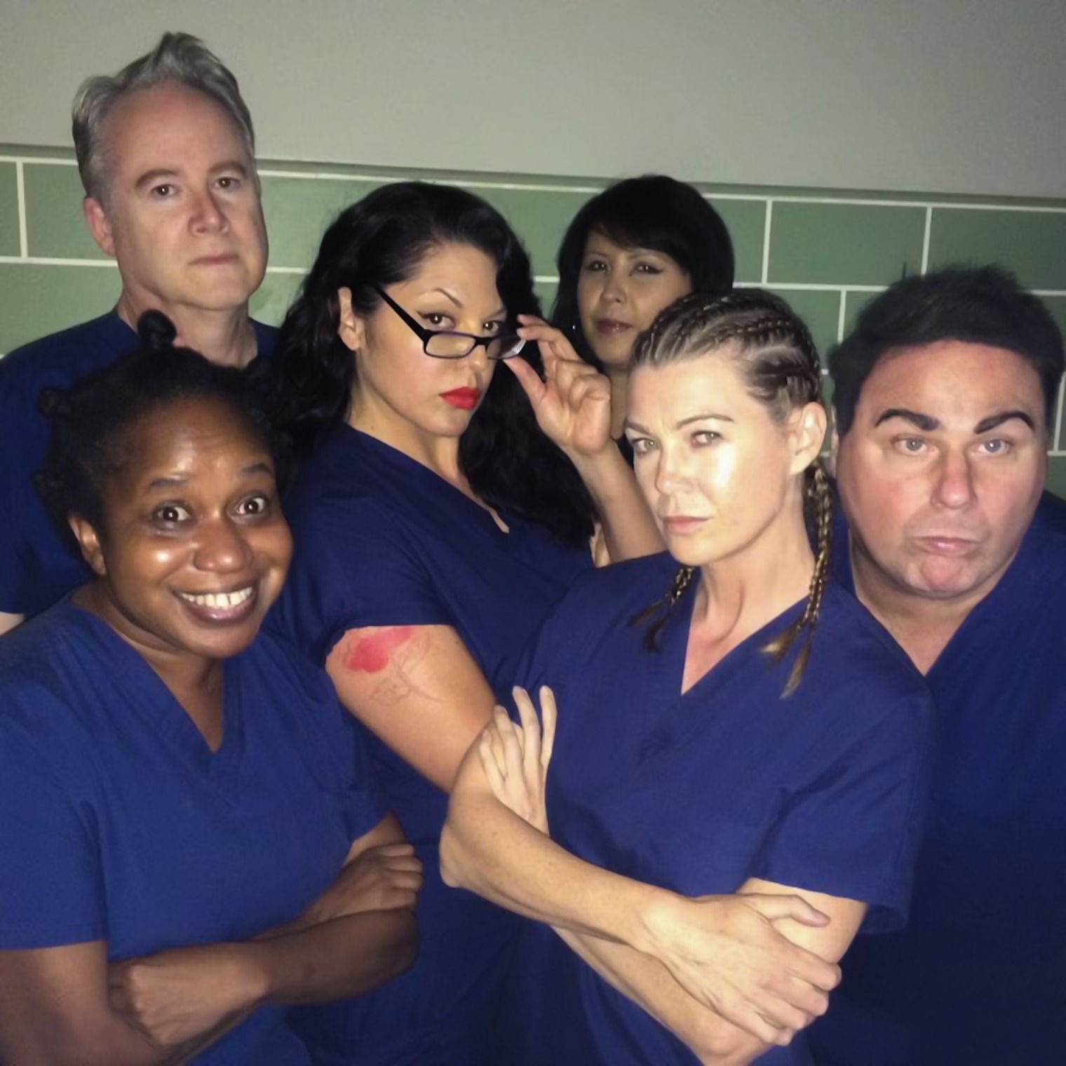 Throwback to when the cast of Grey's Anatomy dressed up as OITNB 😂👏