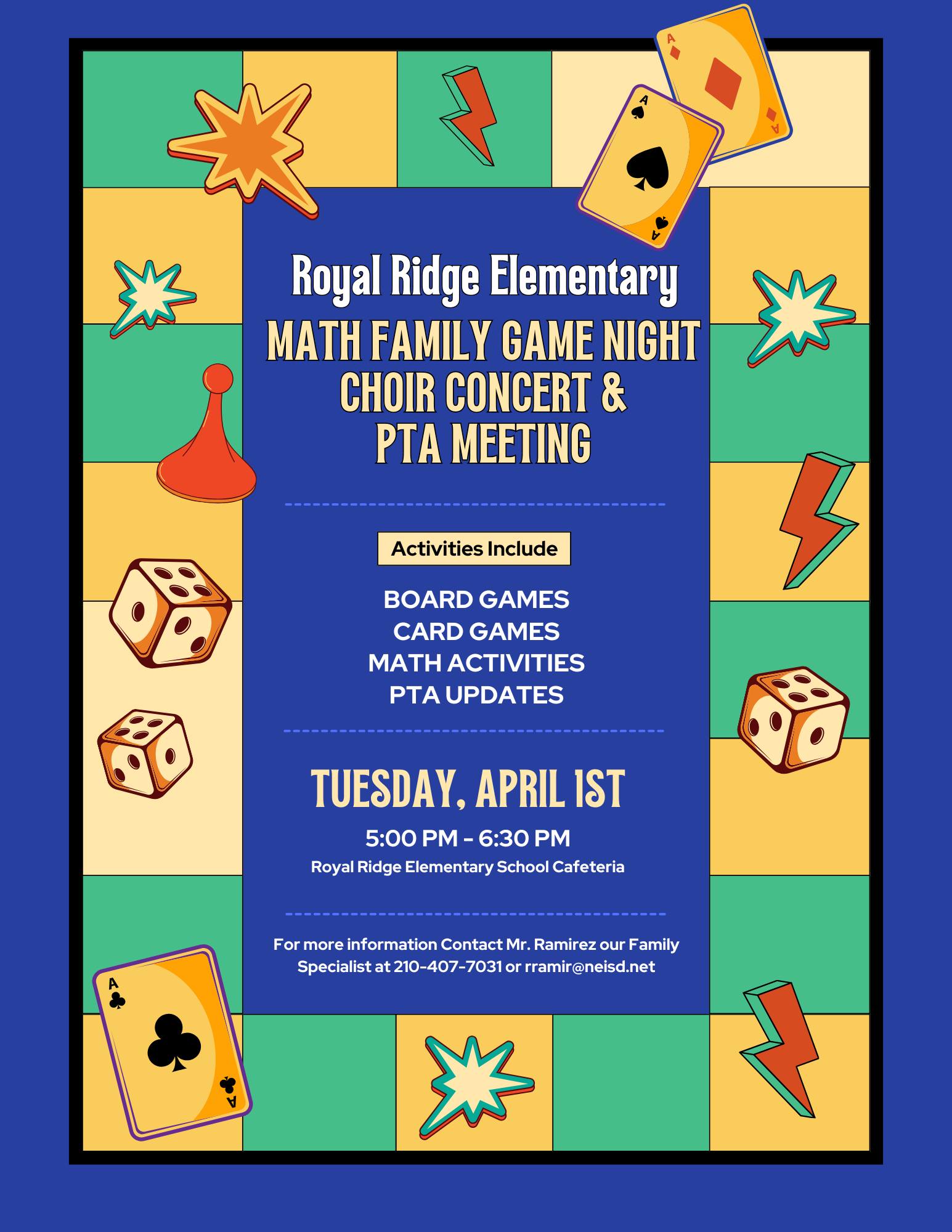 Royal - 🎉 Join us for a fun-filled Math Family Game Night on April 1st ...