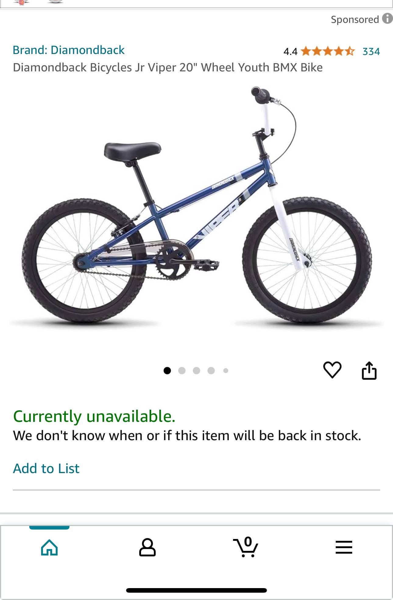 diamondback bicycles jr viper 20 wheel youth bmx bike Junior 16" Kids' w/ Training Wheels BMX Bike Bicycles Jr Viper