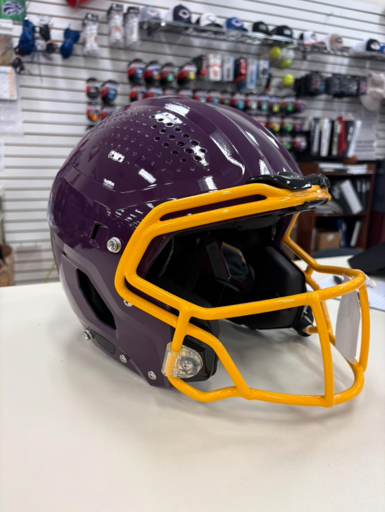 amp football helmets Sauce Gardner Autographed NY Jets Mini Helmet (Beckett) — Coach's Collectibles tl bag Select My Color::Espresso Look for these stars Lululemon Triumphant Tote in