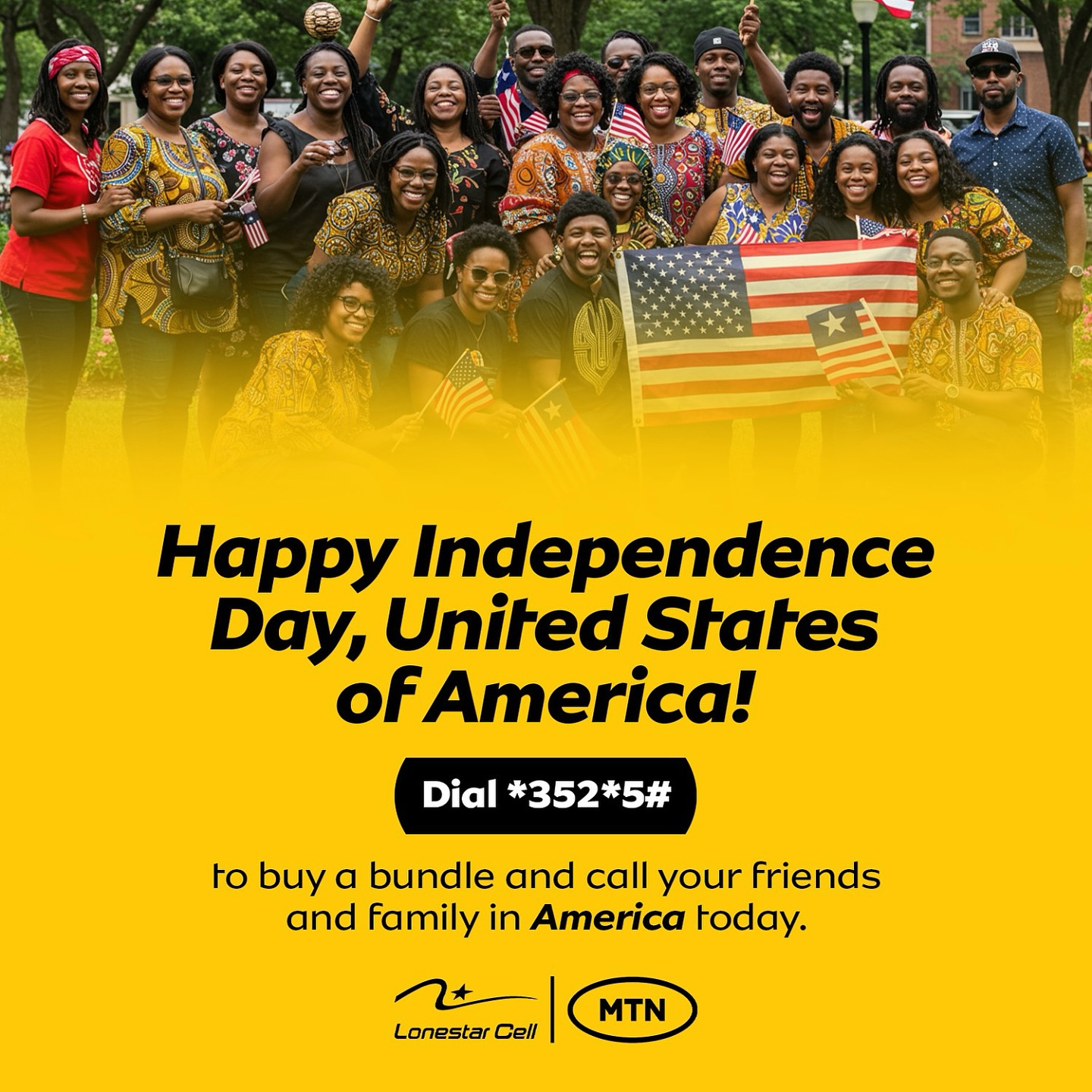 Happy Independence Day to the United... - Lonestar Cell MTN | Facebook