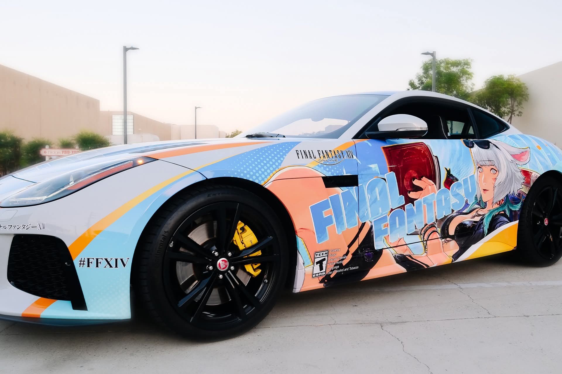 Final Fantasy XIV-themed Jaguar F-Type showcased at Anime Expo 2025: