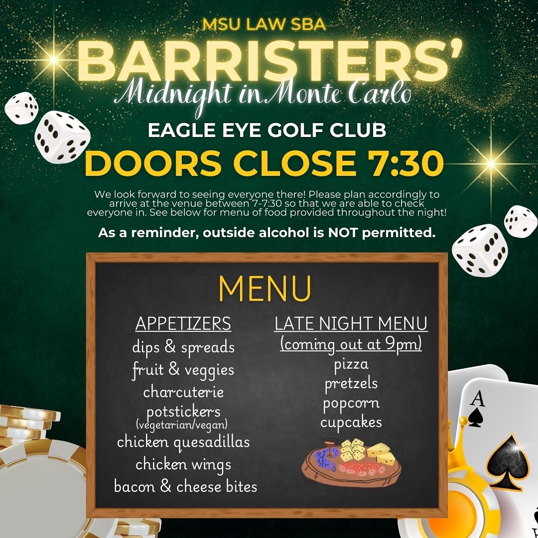 MSU College of Law Student Bar Association | East Lansing MI