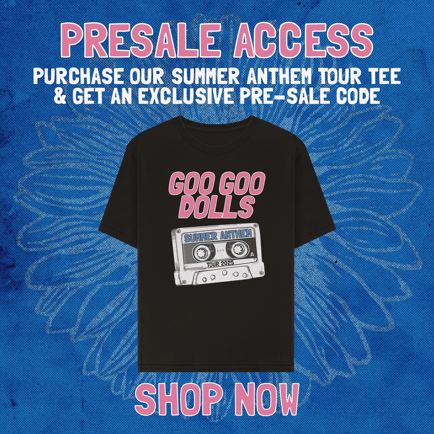 For 72 hours only, pre-order this SUMMER ANTHEM TOUR t-shirt & get 