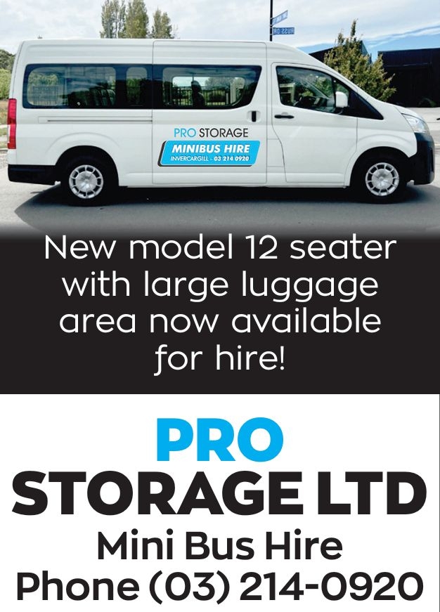 Pro Storage Mini Bus Hires | Invercargill