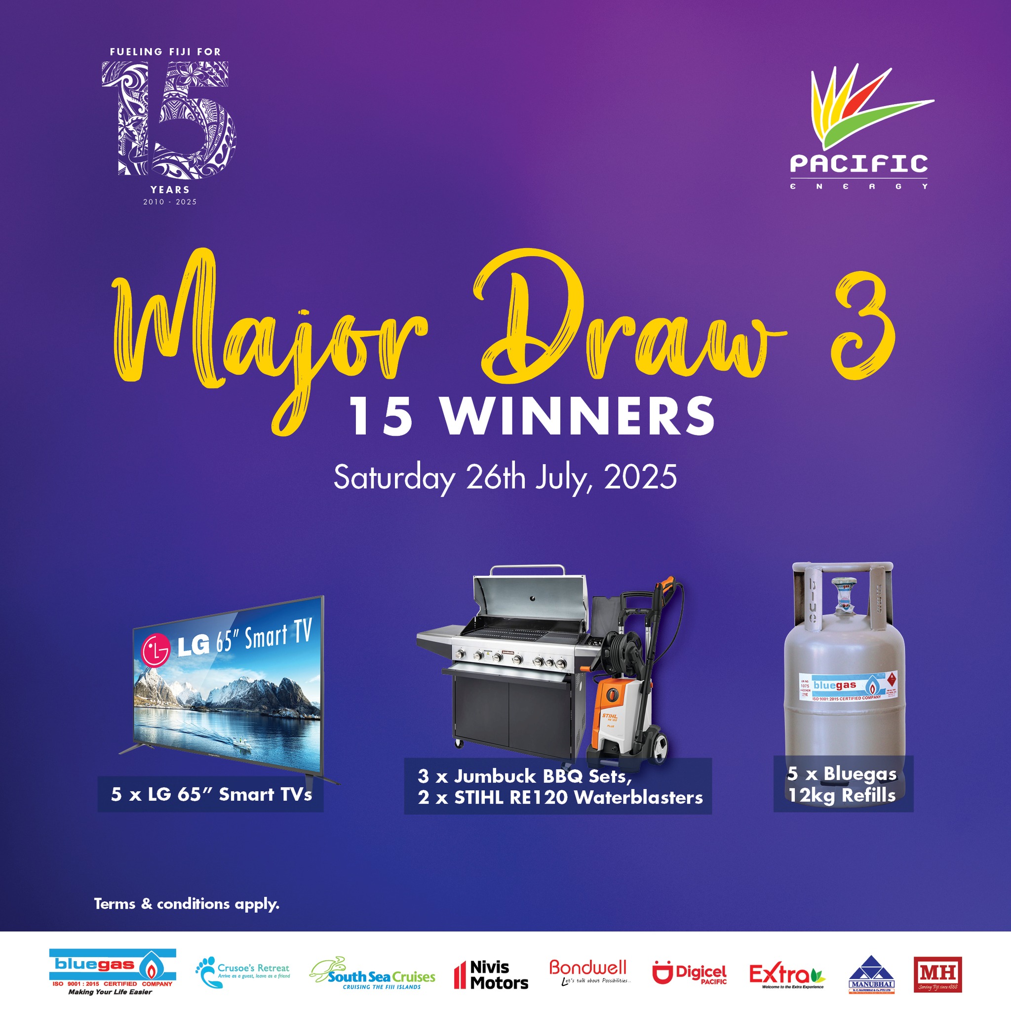 Pacific - 📢 Major Draw 3 is on 26th July, 2025! Celebrate our 15th ...