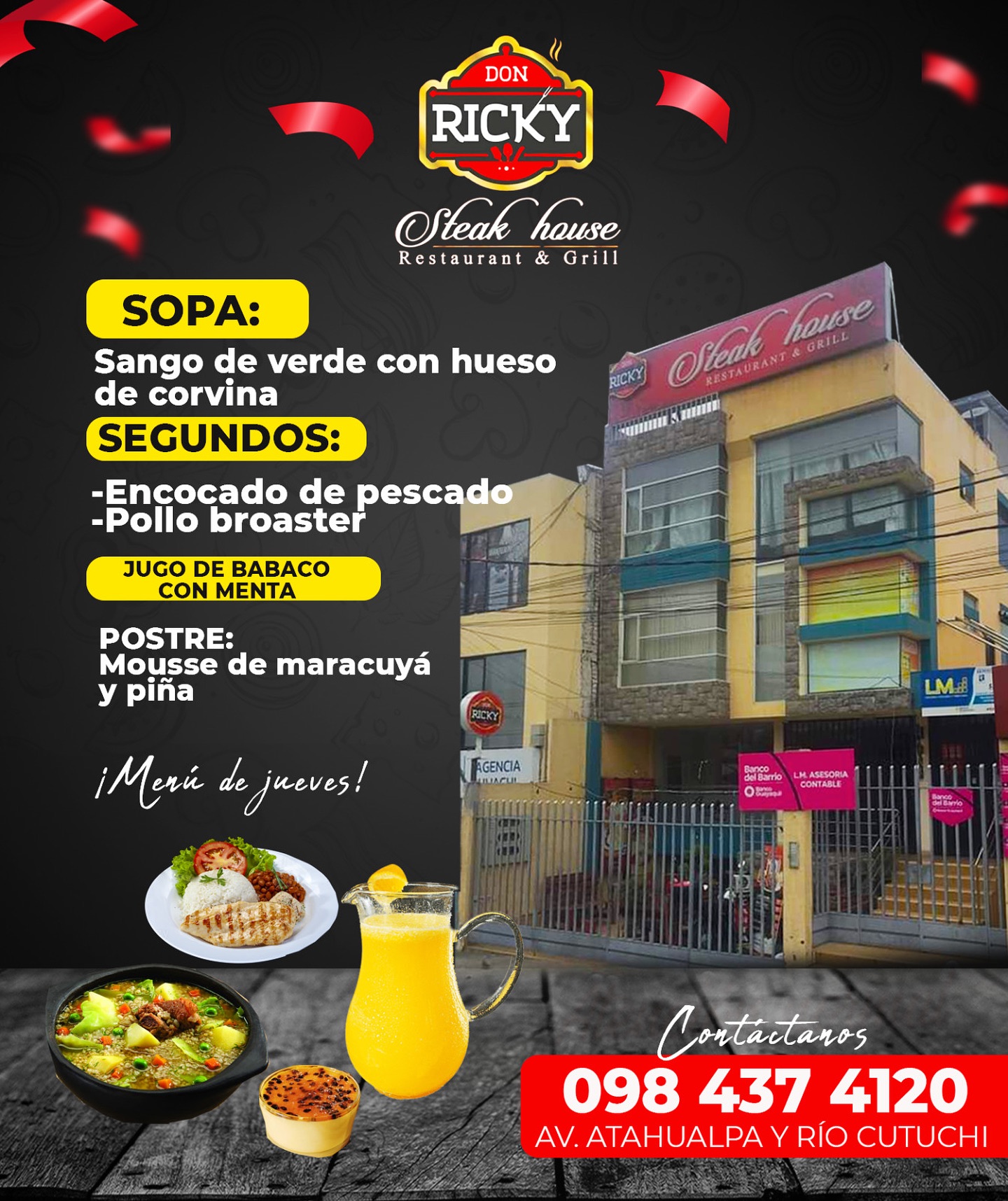 DON - 🙌 ¡Un rico almuerzo te espera en este #jueves especial! 🍜 ️ ...