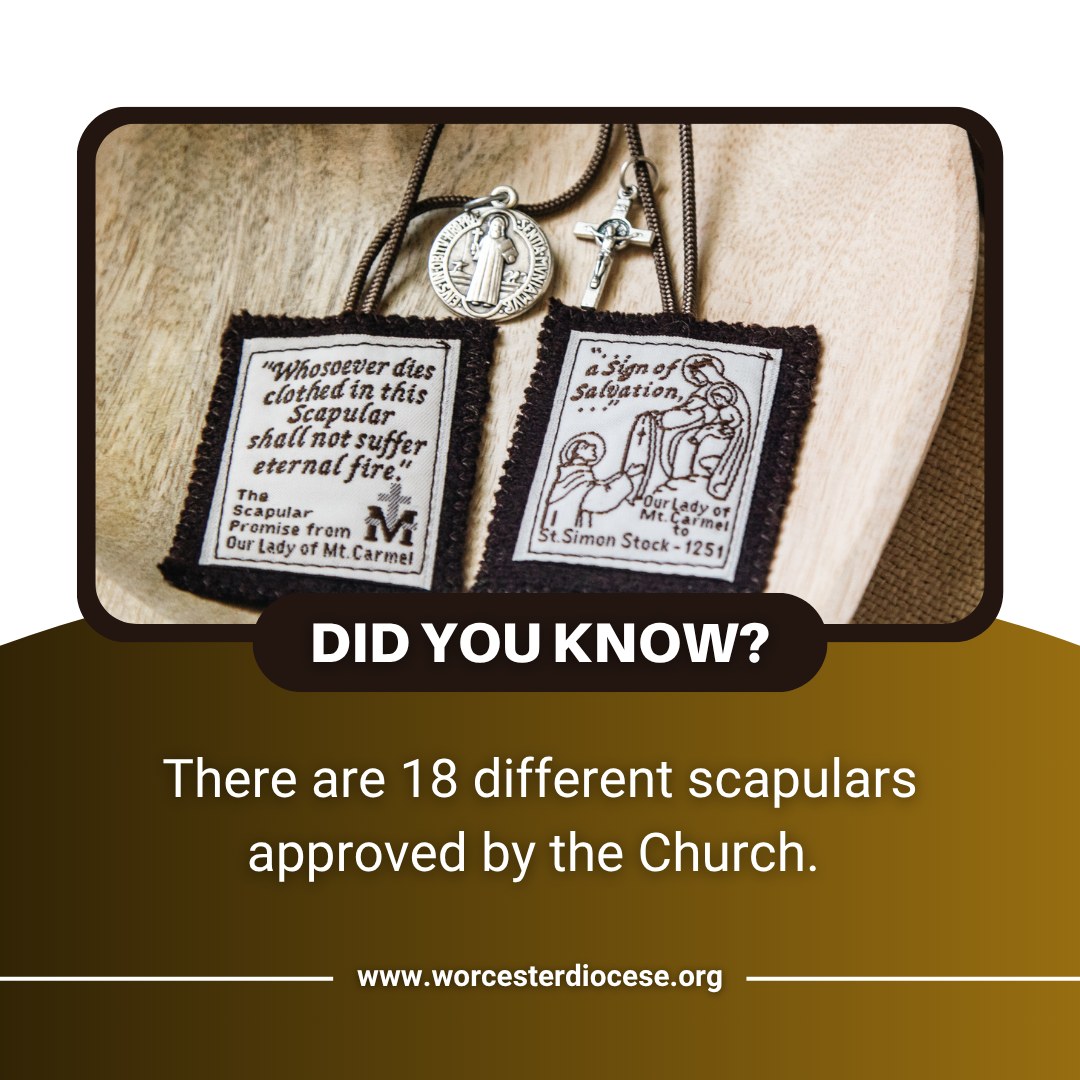 Saint - Did you know? There are 18 different scapulars that have been ...