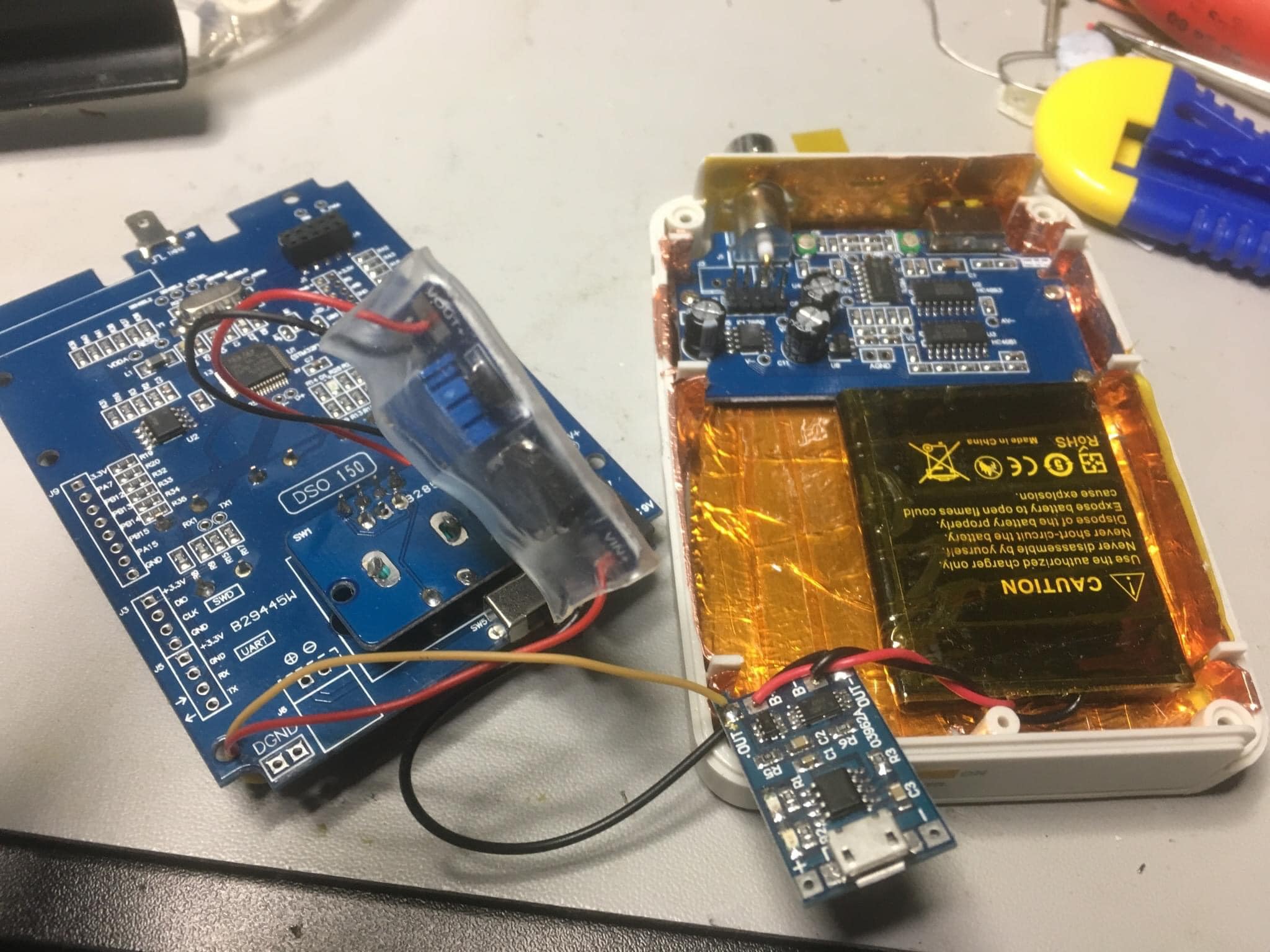 Adding battery pockets to devices