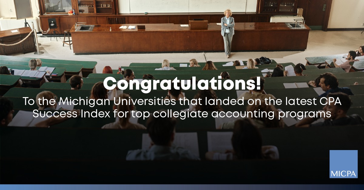 Michigan - The MICPA is proud to congratulate all the Michigan ...