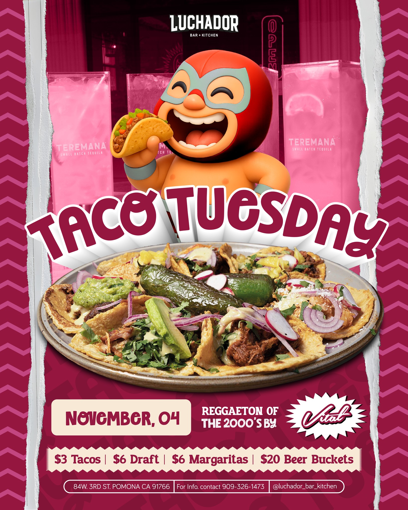 Luchador - 🌮🎉 TACO TUESDAY IS BACK & LOUD! 🎉🌮 This Tuesday, November ...