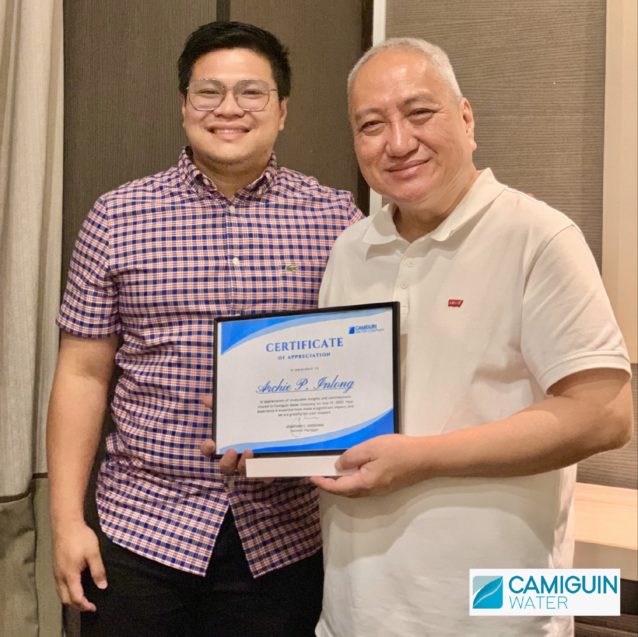 Camiguin - Camiguin Water Company General Manager- Mr. Jonathan C ...