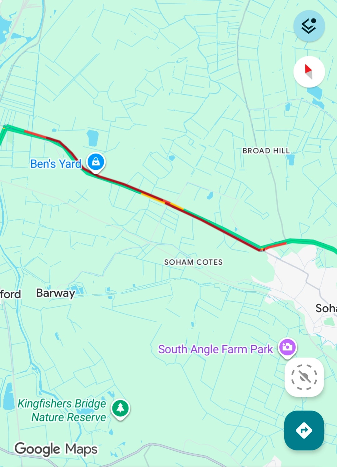 Spotted - Traffic watch Roadworks on the A142 between Ely and Soham are ...