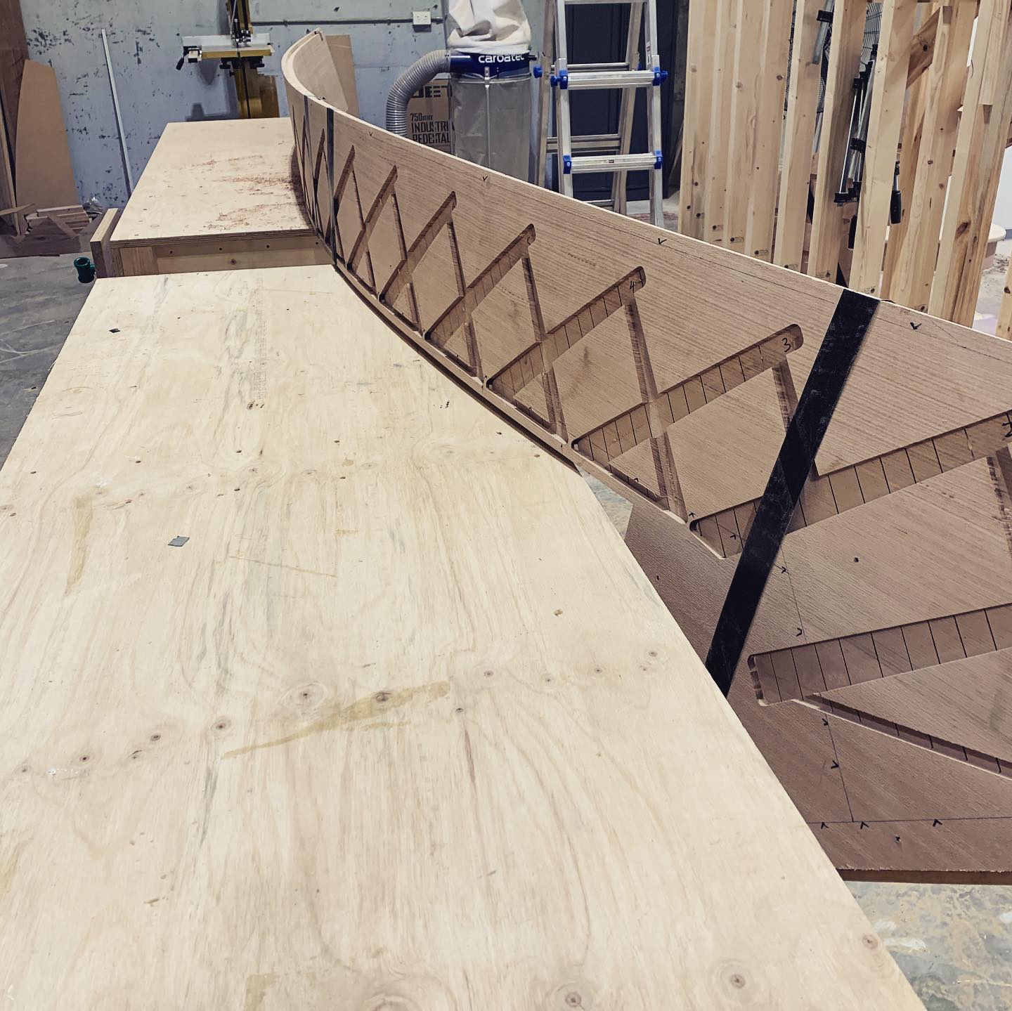 A curved Victorian Ash stringer off... - Stairworks Pty Ltd
