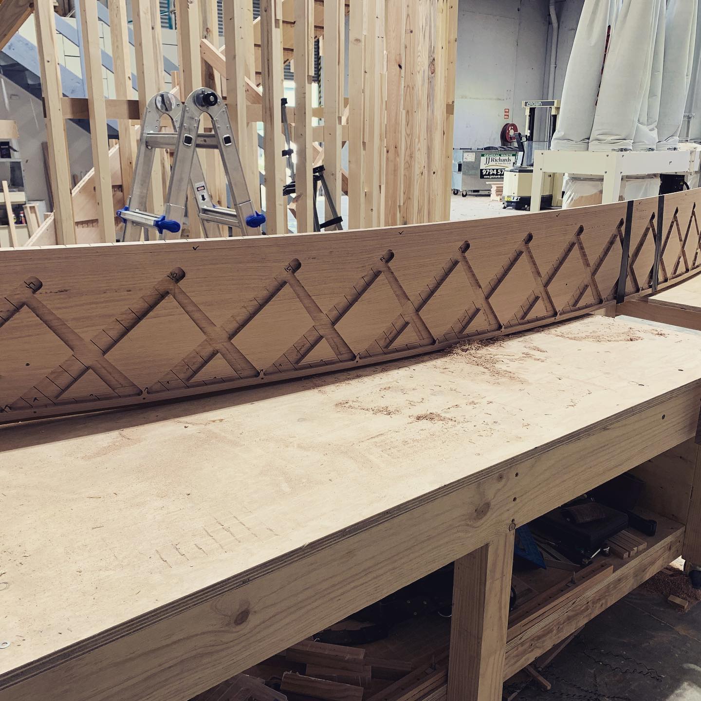 A curved Victorian Ash stringer off... - Stairworks Pty Ltd