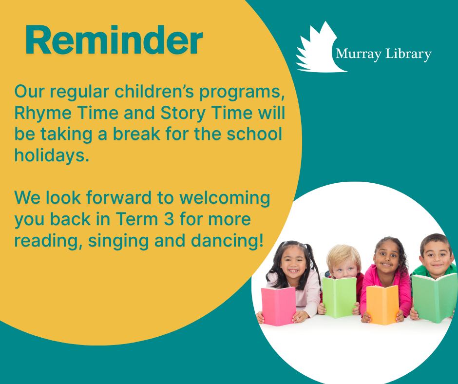 Murray Library - 📣 Reminder 📣 | Facebook