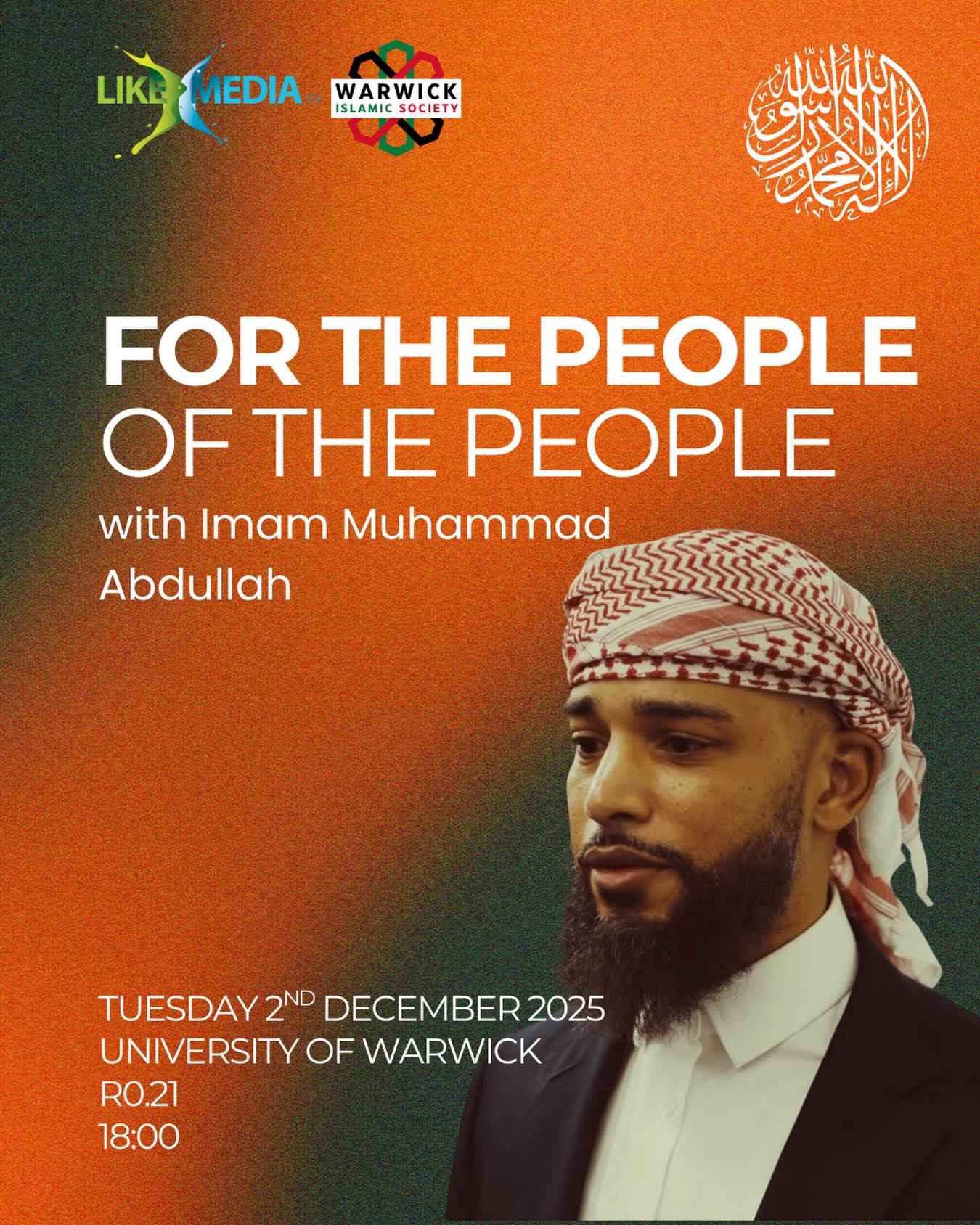 Warwick - We’re honoured to welcome Imam Muhammad Abdullah, travelling ...