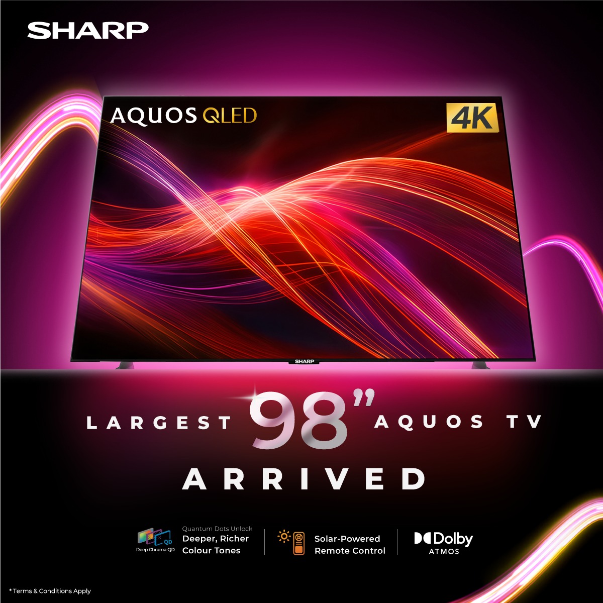The largest AQUOS 98