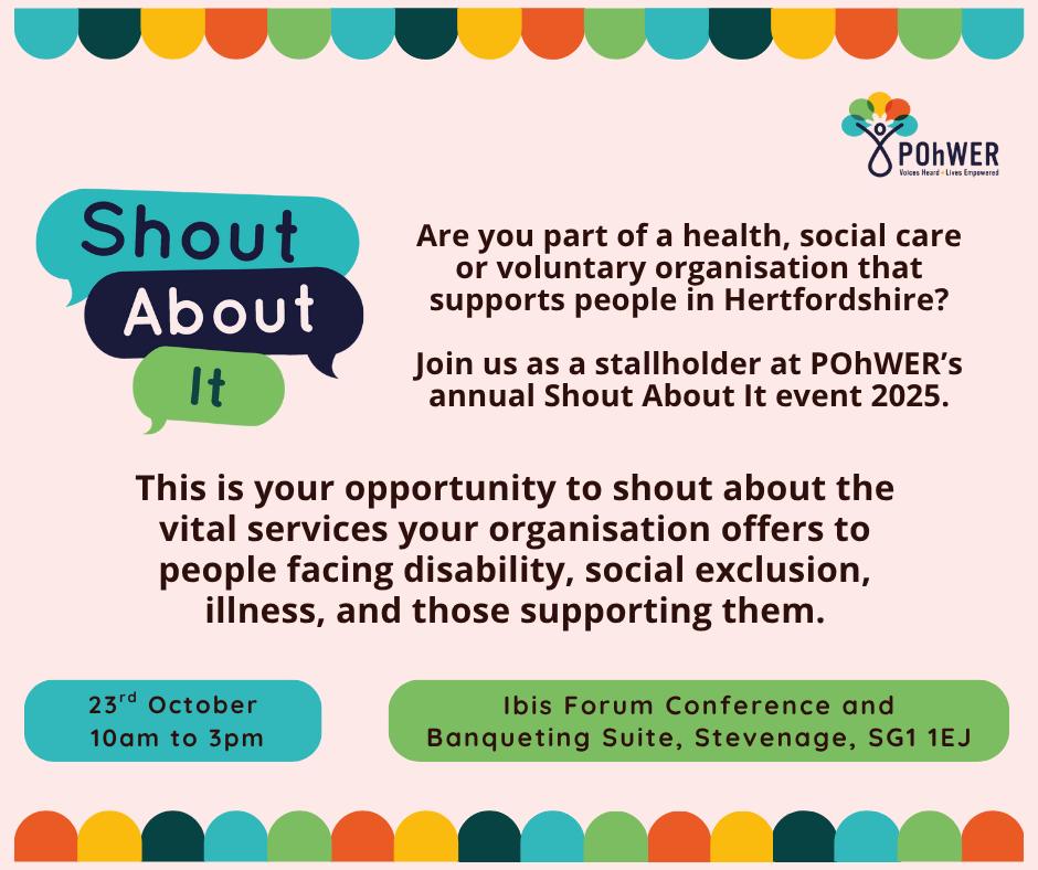 Our annual Shout About It... - Empohwer Hertfordshire | Facebook