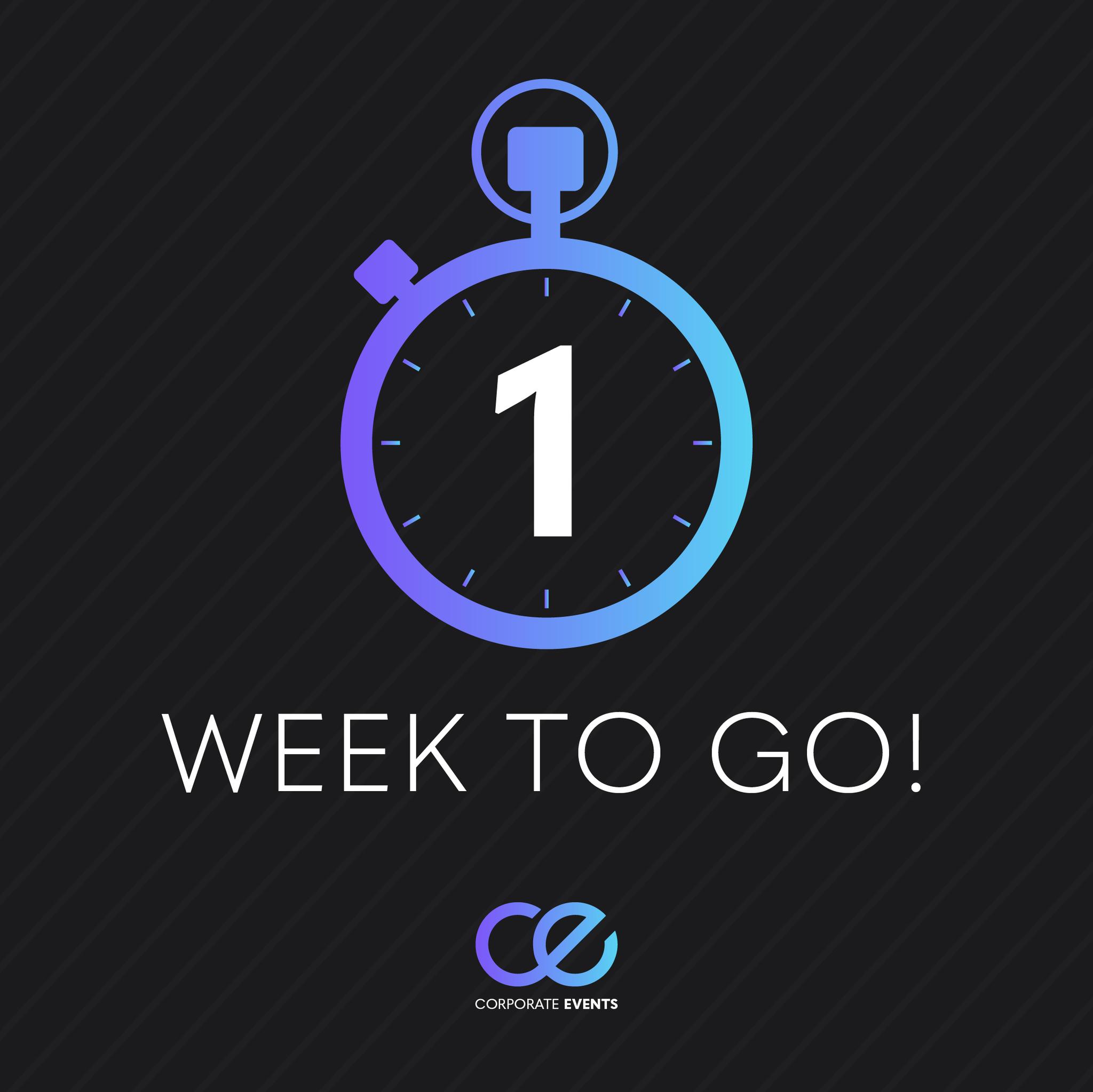 🚀 Only 1 week left until we're at the... - Corporate Events