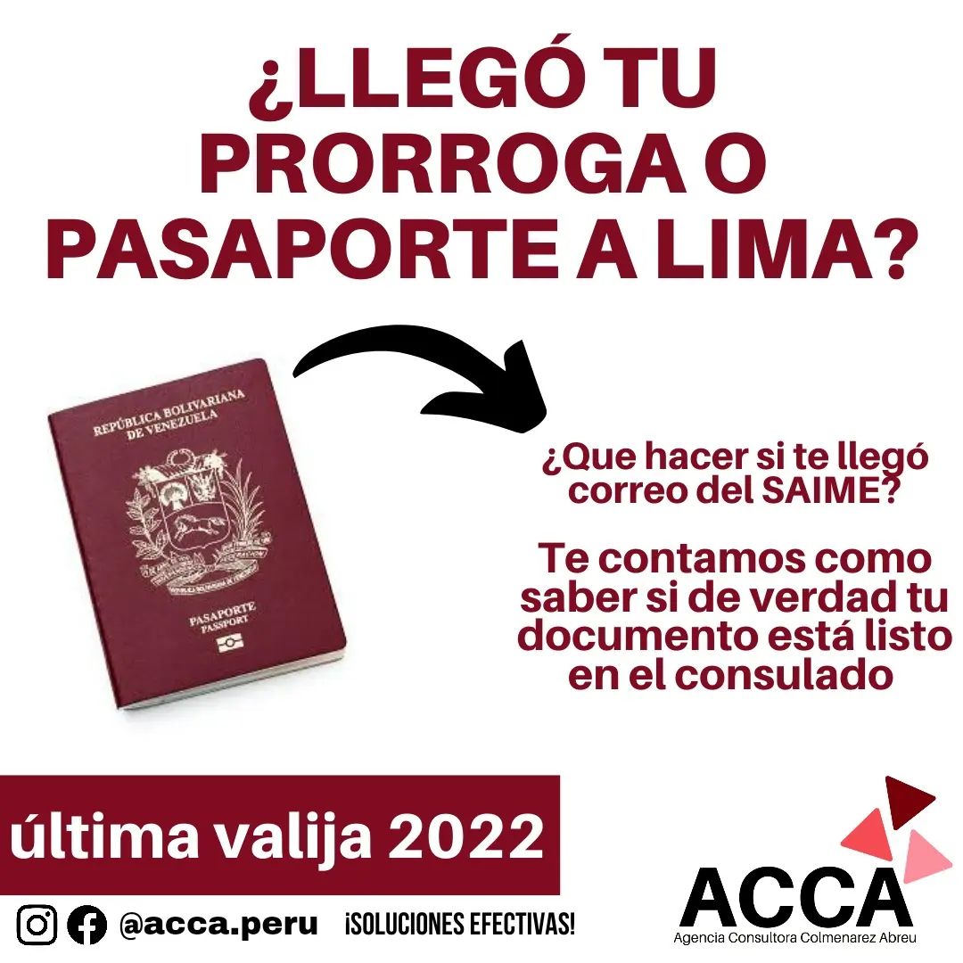 ACCA - Te ha llegado correo del SAIME indicando que tu...