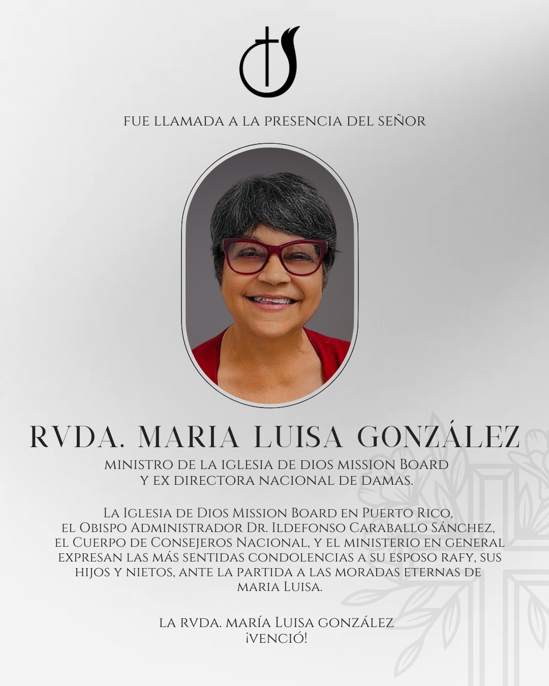 Iglesia - 🕊️ HA PARTIDO A MORAR CON EL SEÑOR LA RVDA. MARÍA LUISA ...