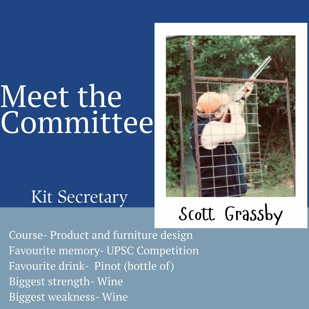 The University - 💥MEET THE COMMITTEE💥 This years kit man is Scott ...