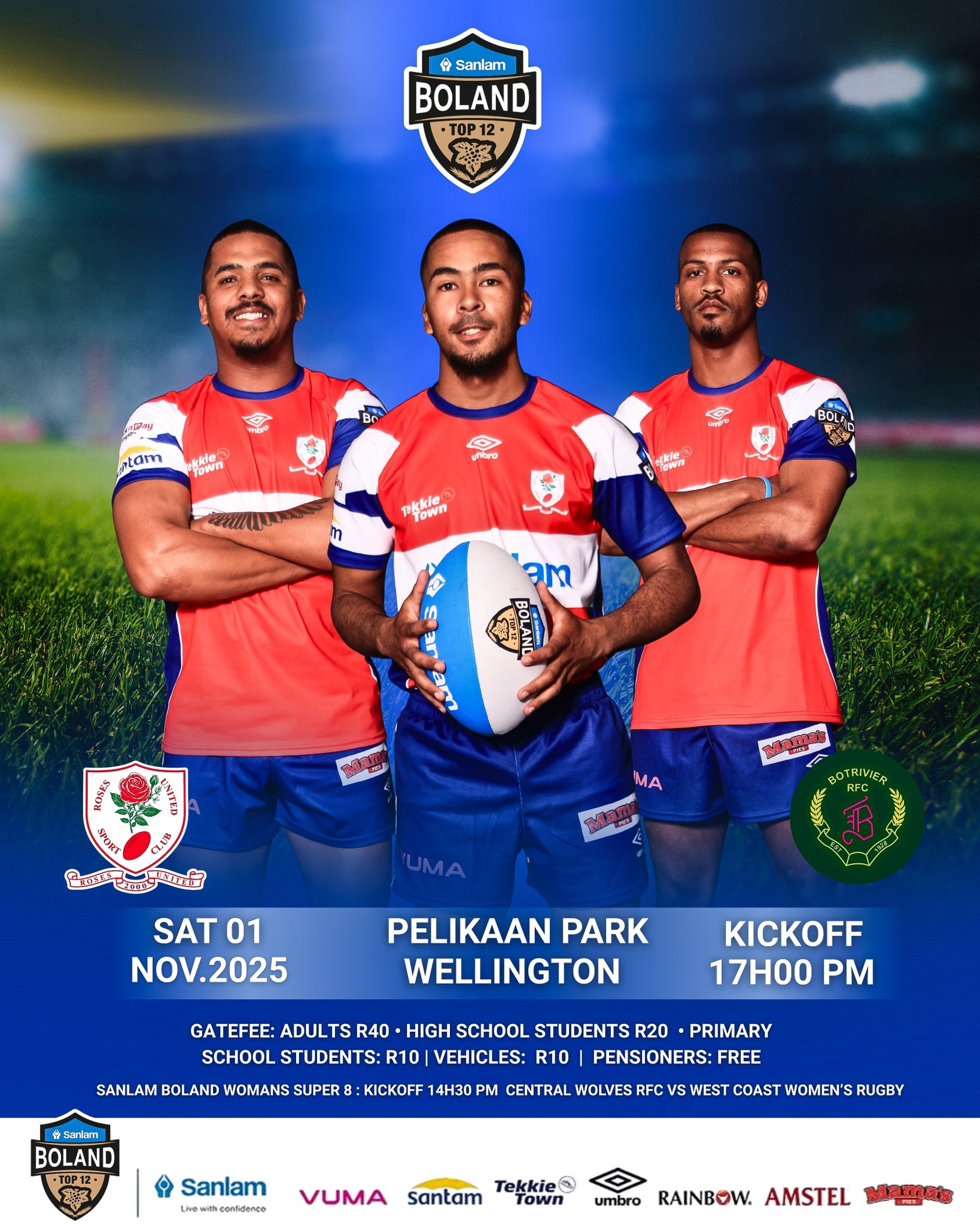 Roses United Rugby Club - Roses United RFC vs Saron RFC Saturday 16 ...