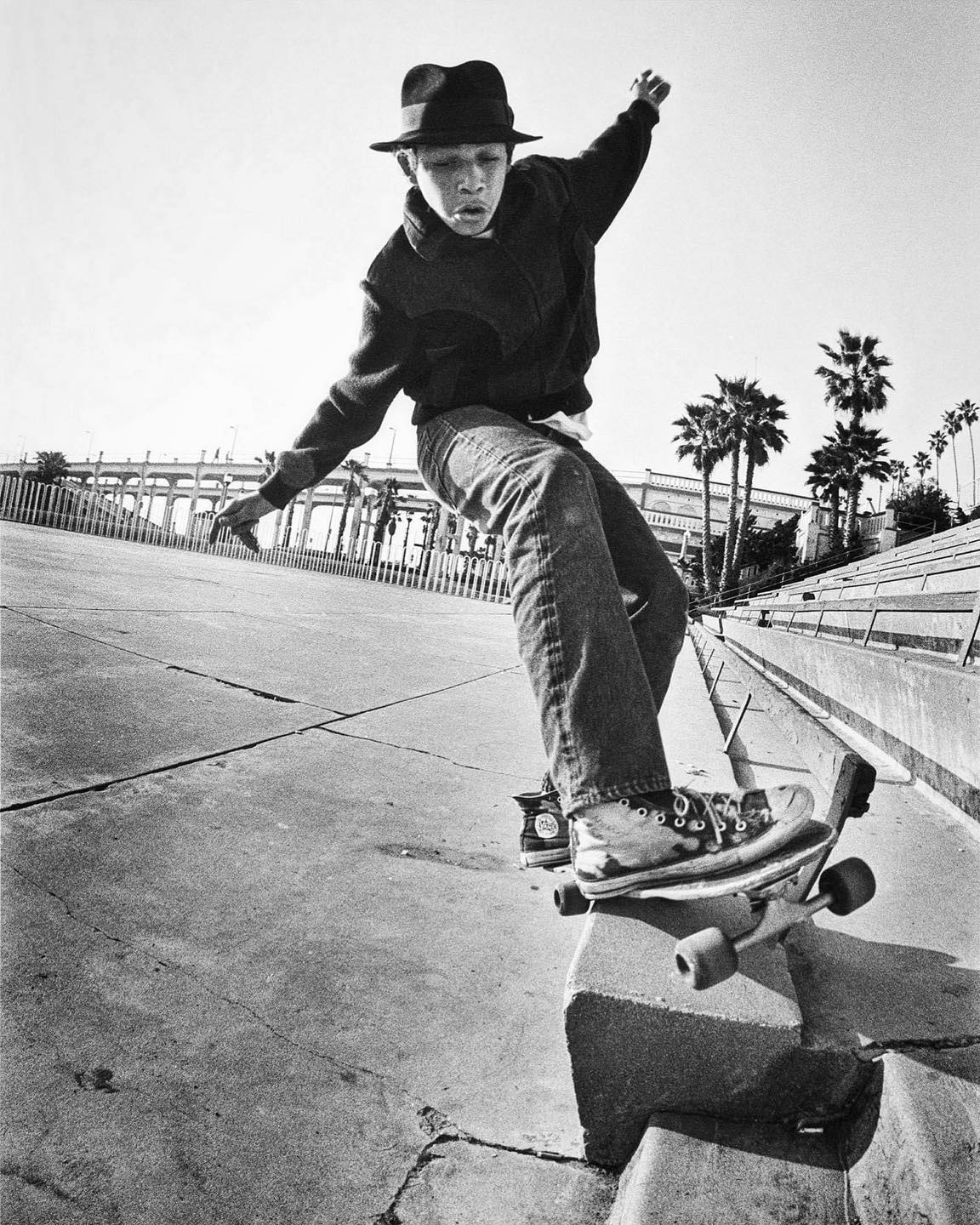 Mark Gonzales at the LAX banks in 1987. Every single thing about