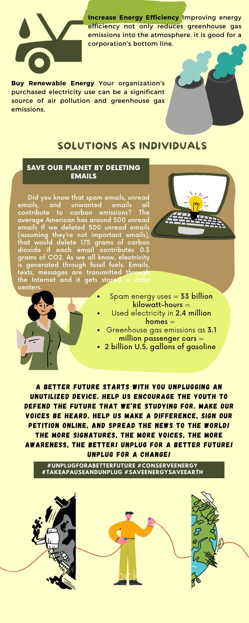 A better future starts with you... - Unplug For A Change