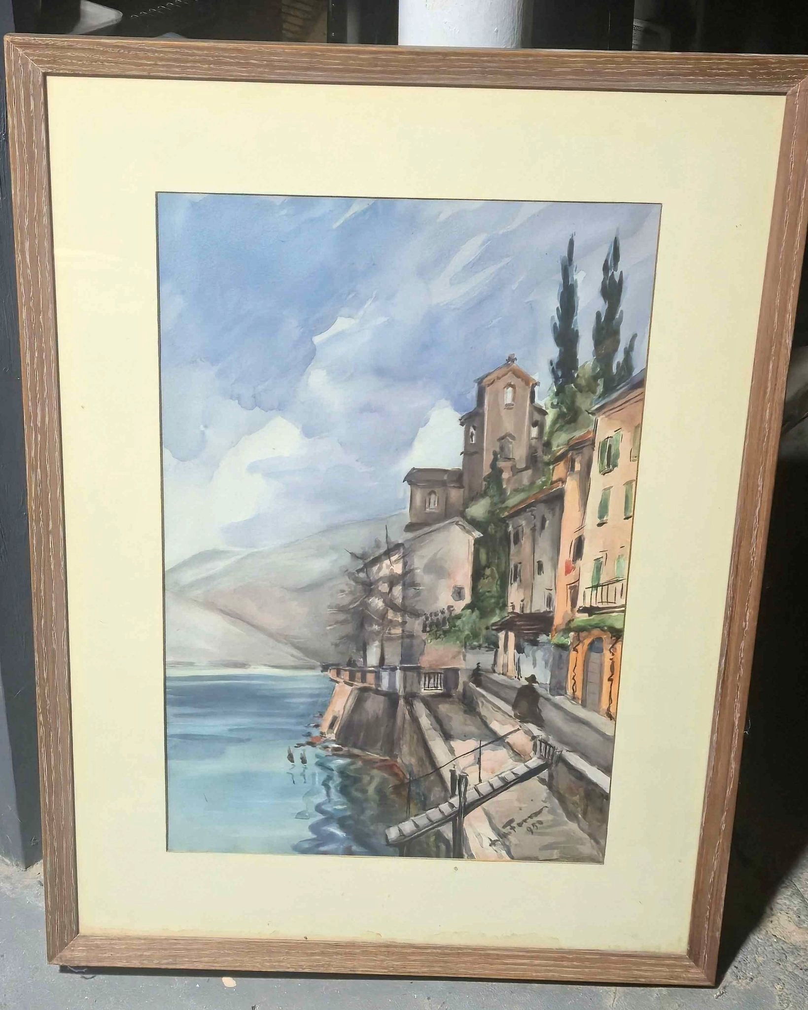 Framed beach watercolor painting - Posters, Prints & Paintings ...