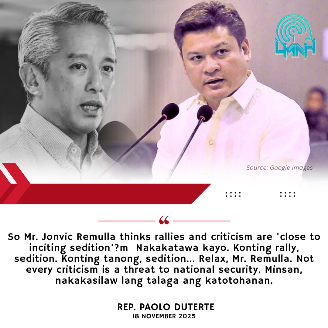 LMNH TV - Davao City Rep. Paolo “Pulong” Duterte pinuna... | Facebook