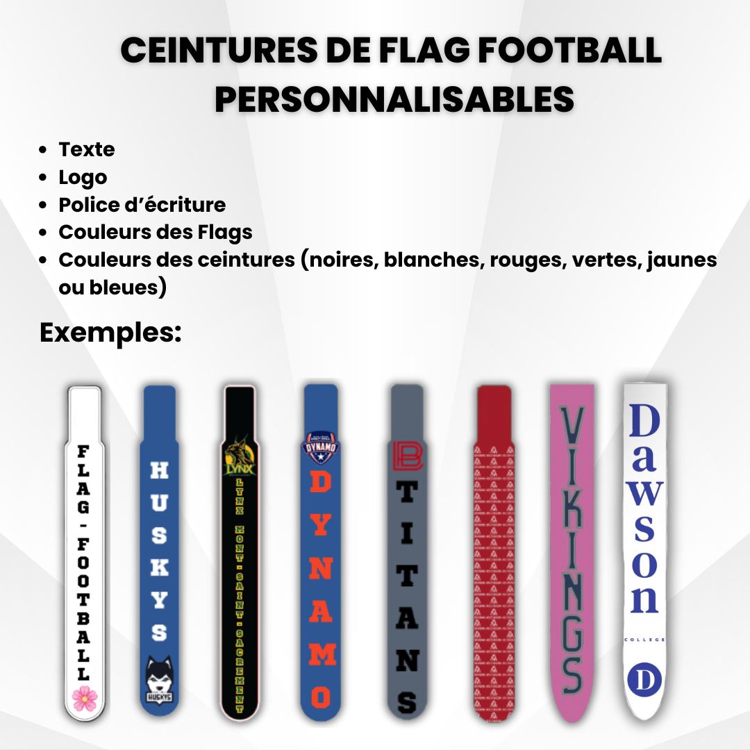 Kit De Ceintures De Flag Football Berjalan – 14 Pièces, Réglable, Couleurs Jaune/bleu – Pour Entraînement Et Matchs Amicaux