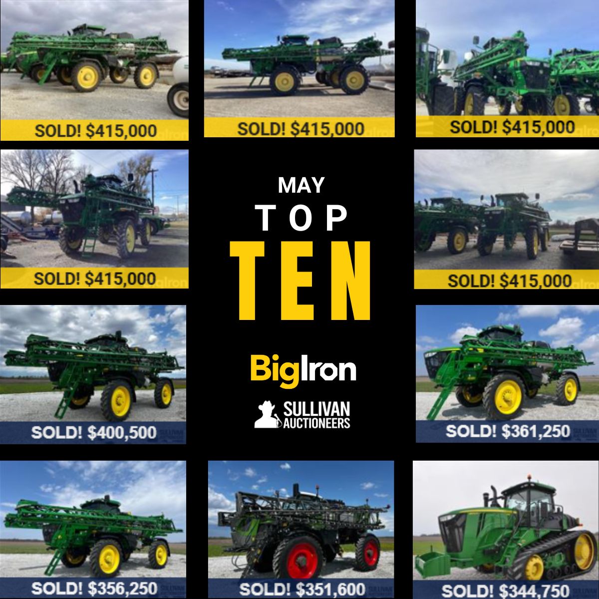 BigIron - 🔥 May’s Top 10 Equipment Sales 🔥 Check out the Top 10 ...