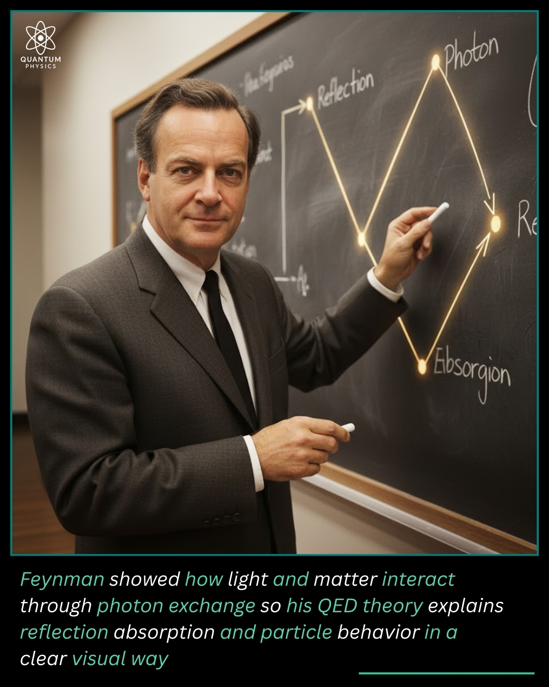 Quantum - Richard Feynman helped explain how light and matter affect ...