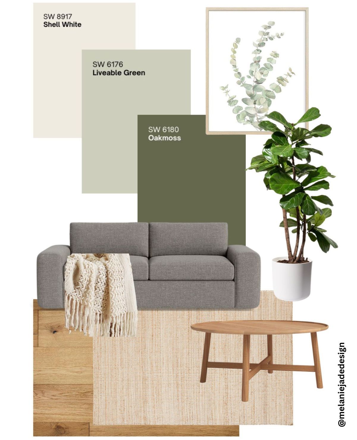 Melanie Jade Design - Color palette ideas for a gray sofa. Here are a ...