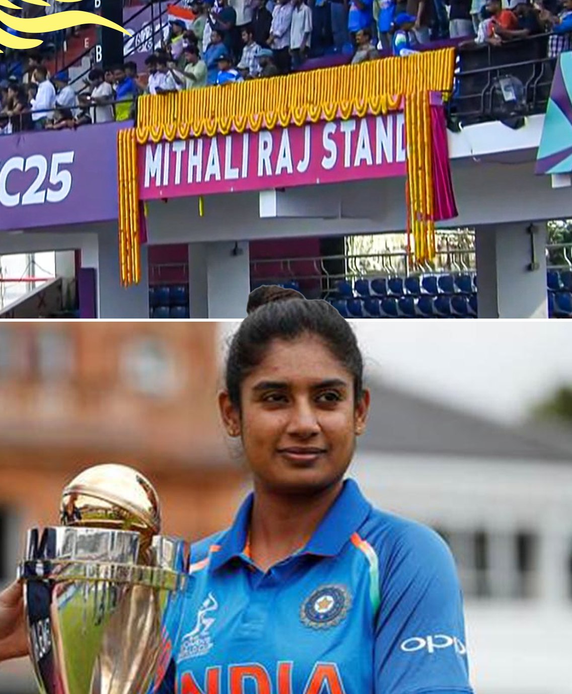 The Mithali Raj Stand unveiled in Vizag... - Cricket Addictor | Facebook
