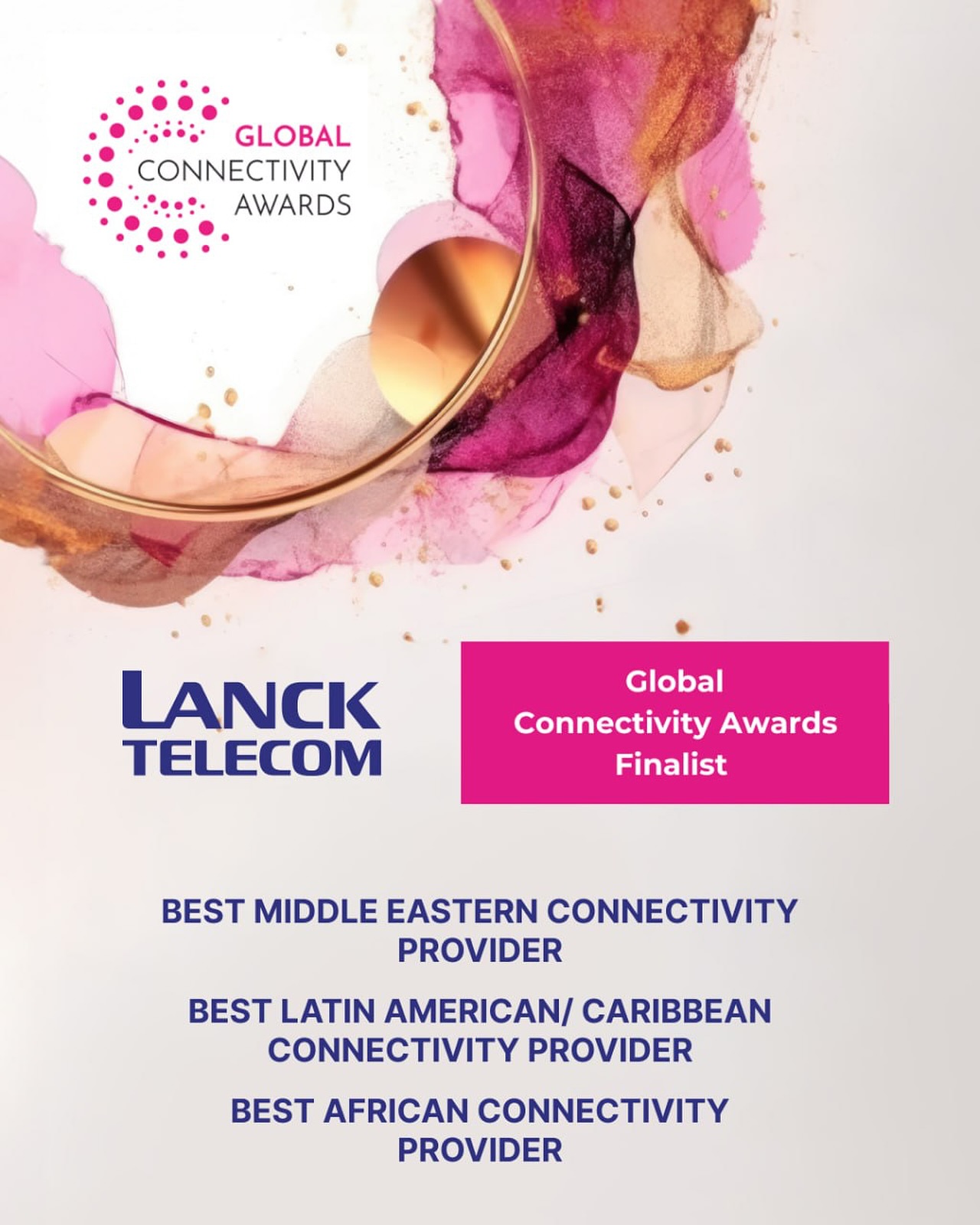 LANCK - 🌍 We’re proud to share that LANCK Telecom has been shortlisted ...