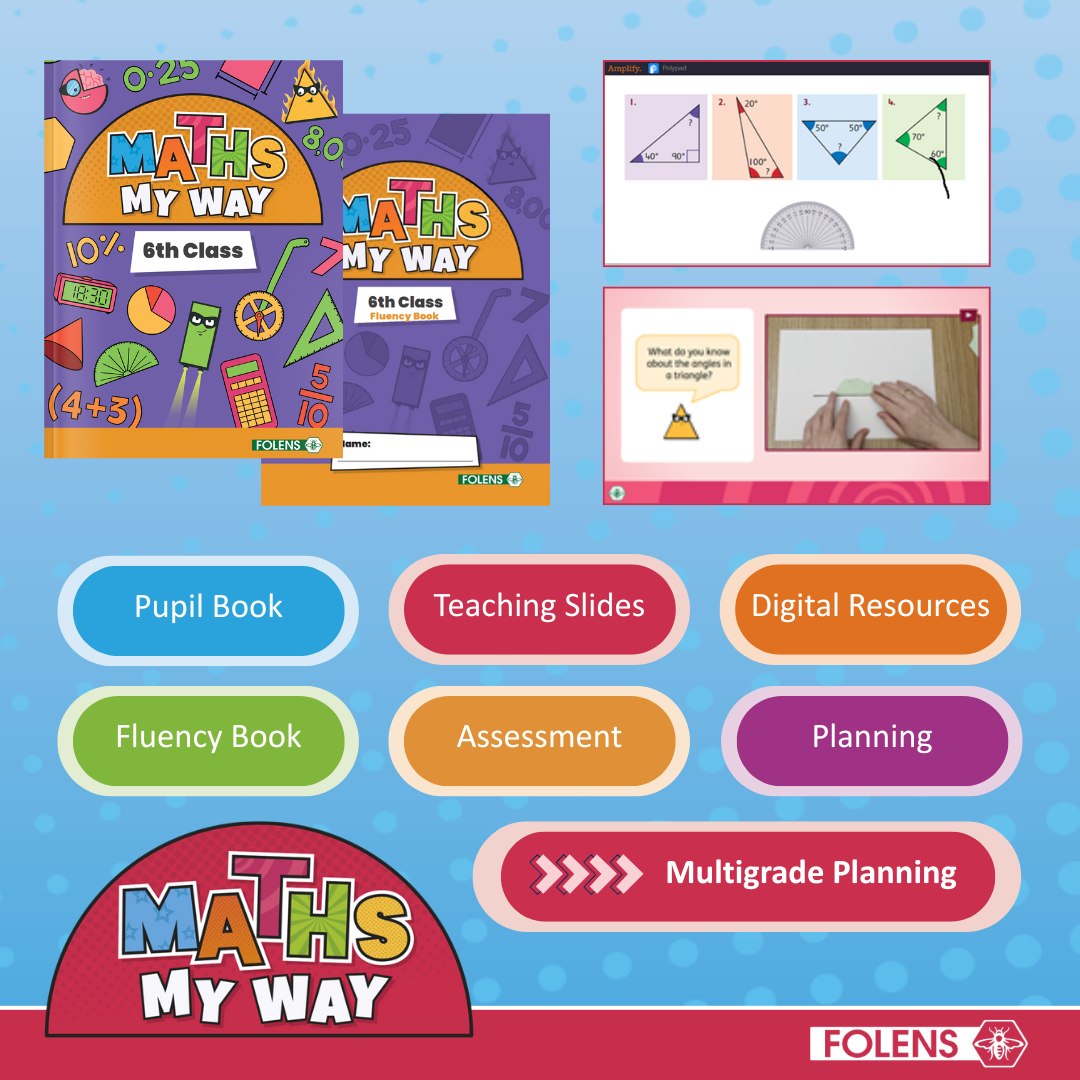 Folens - 🎉 Exciting News! Maths My Way for 6th Class is now available ...