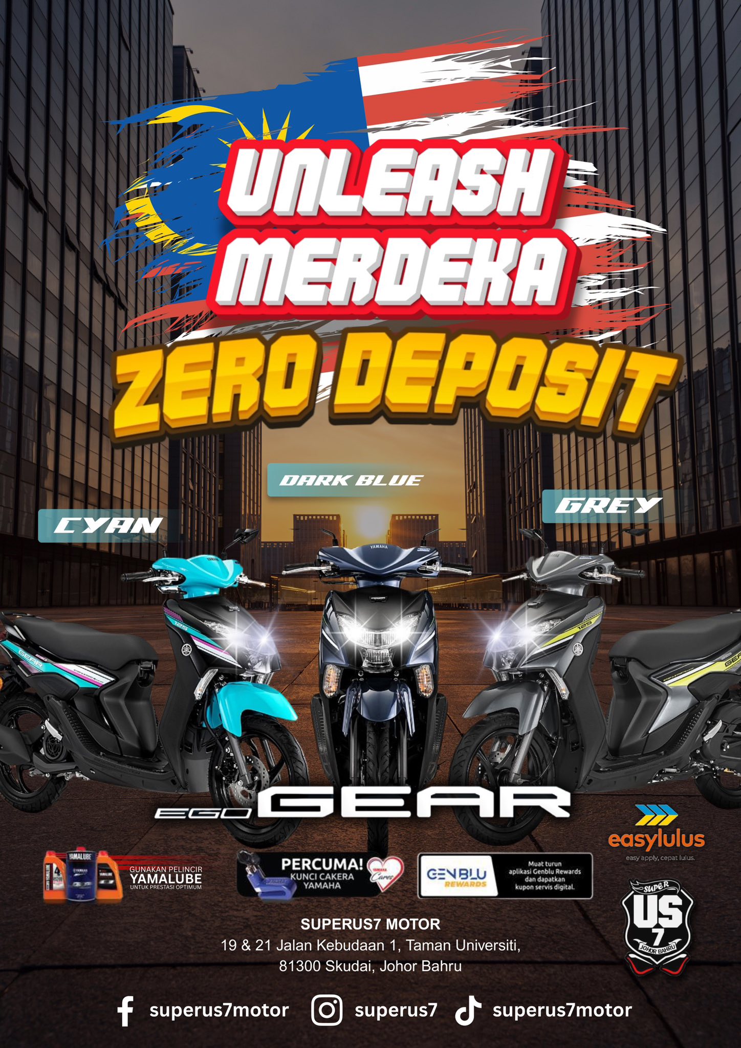 Superus7 Motor - 🇲🇾 UNLEASH MERDEKA 🇲🇾 🔥 Bawa balik motor... | Facebook