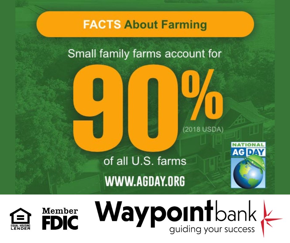 Waypoint Bank - Small family farms account for 90% of all U.S. Farms ...