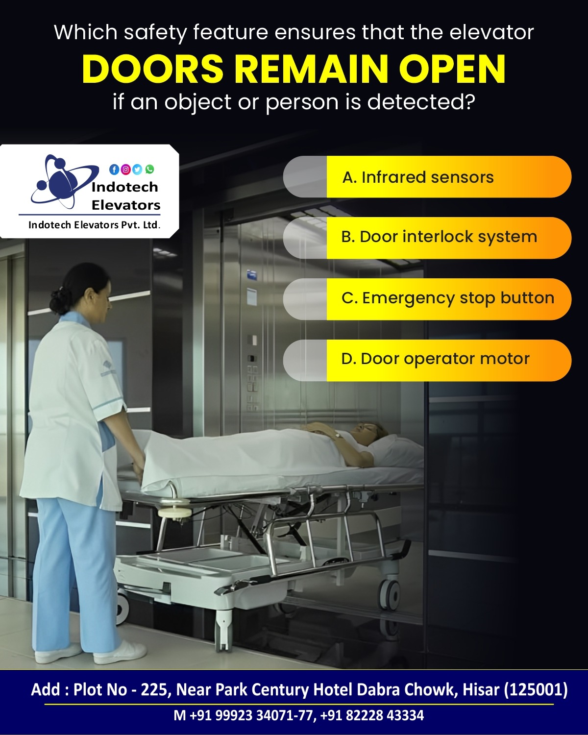 Indotech - QUIZ TIME with Indotech Elevators! Which safety feature ...