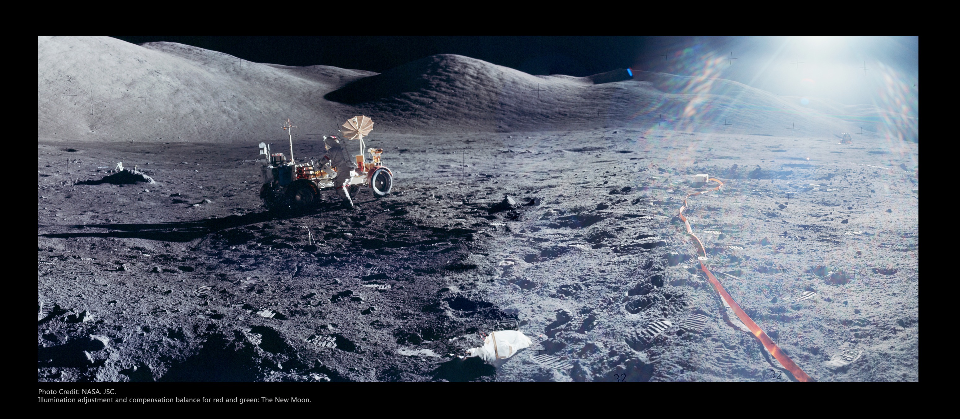 Apollo 17 lunar surface photos from December 1972
