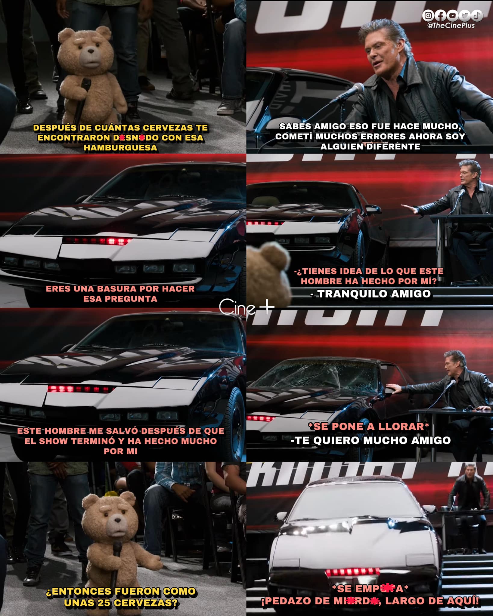 CINE + - El cameo eliminado de “Knight Rider” en Ted 2 es... | Facebook